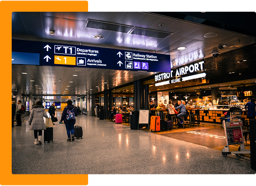 photo d'un hall d'aéroport